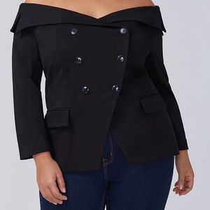 Lane Bryant Off-the-shoulder blazer